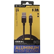 Кабель REMAX CB38(A-L) USB A на Lightning 8 pin, 3А, длина 1.2 метра, цвет черный