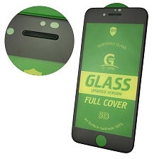 Защитное стекло 5D G-ONE для APPLE iPhone 7, iPhone 8, с сеточкой на динамике, цвет окантовки черный