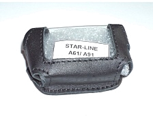Чехол для брелка пульта автосигнализации StarLine А61, A91, B6 Dialog, B9 Dialog, B6, B9, V7 черная кожа.