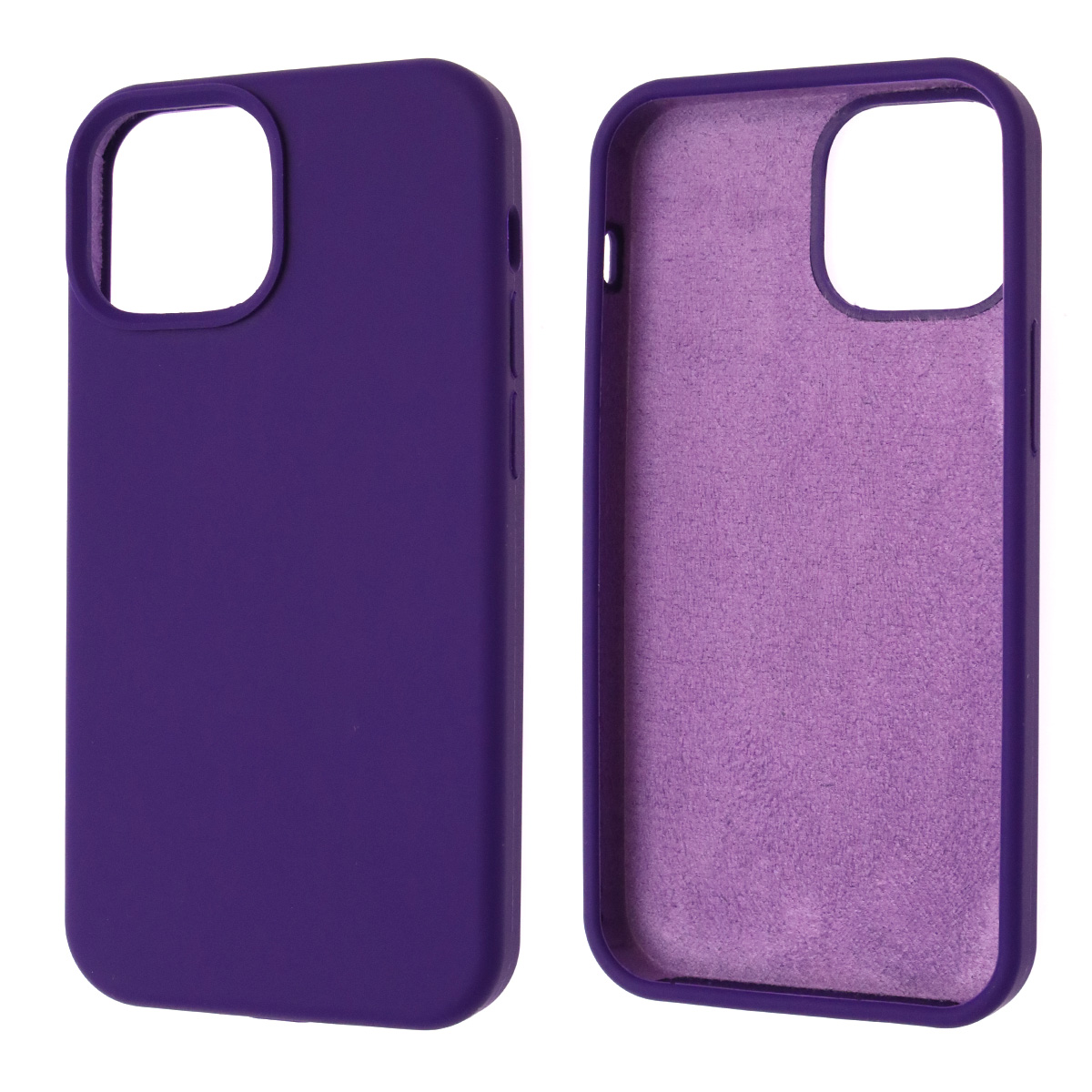 Чехол накладка Silicon Case для APPLE iPhone 13 mini (5.4), силикон, бархат, цвет индиго