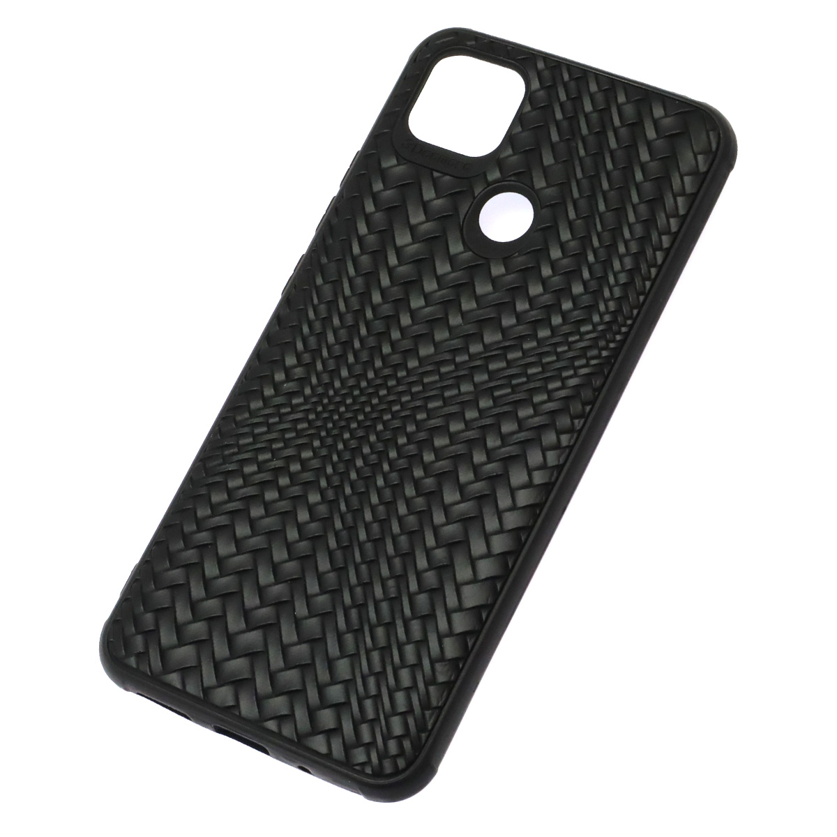Чехол накладка для XIAOMI Redmi 9C, Redmi 10A, силикон, плетение, цвет черный