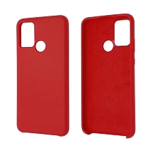 Чехол накладка Silicon Cover для HUAWEI Honor 9A (MOA-LX9N), силикон, бархат, цвет красный.
