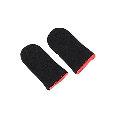 Сенсорные напальчники для игр на смартфоне (комплект 2 шт.), цвет черно красный Сенсорные напальчники для игр на смартфоне (комплект 2 шт.), цвет черно красный