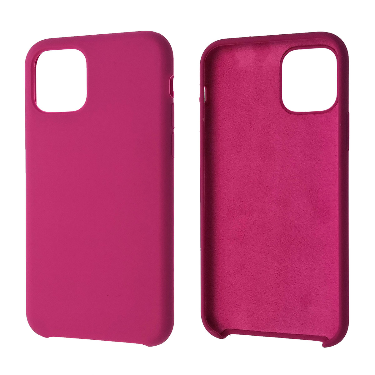 Чехол накладка Silicon Case для APPLE iPhone 11 Pro 2019, силикон, бархат, цвет ярко фиолетовый.