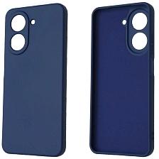 Чехол накладка NANO для XIAOMI REDMI A5, POCO C71, силикон, бархат, цвет темно синий