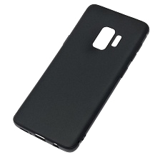 Чехол накладка для SAMSUNG Galaxy S9 (SM-G960), силикон, цвет черный
