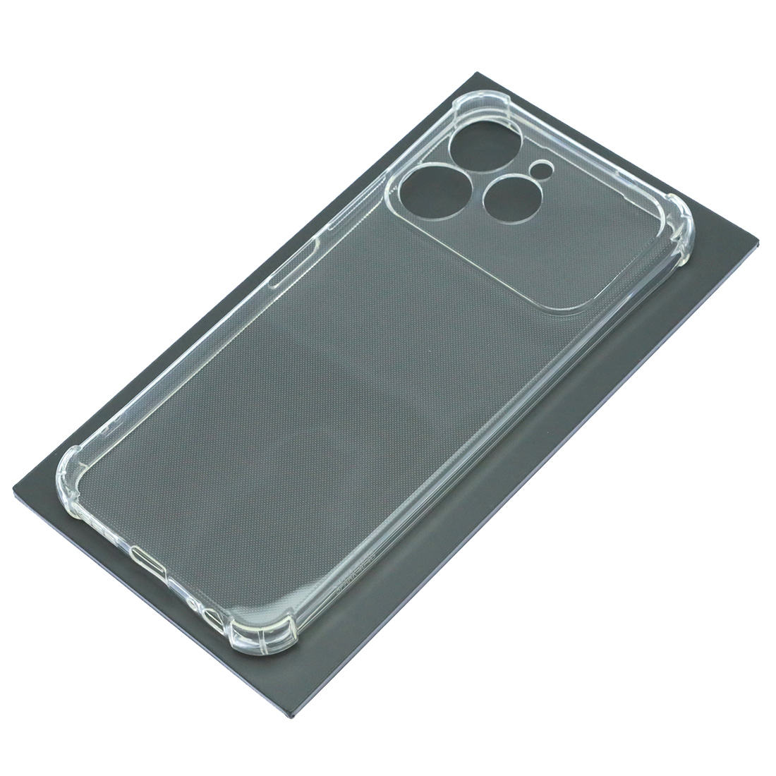 Чехол накладка для TECNO Spark 40 4G, защита камеры, усиленные края, силикон, прозрачный