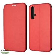 Чехол книжка STYLISH для HUAWEI Honor 20, экокожа, визитница, цвет красный