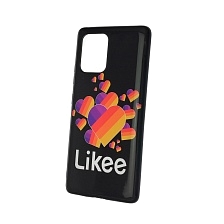 Чехол накладка для SAMSUNG Galaxy S10 Lite 2019 (SM-G770), силикон, рисунок Likee Black.