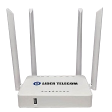 Wi-Fi роутер, маршрутизатор ZBT LT1626, 4 LAN, 1 WAN до 100 Мб/с, Wi-Fi до 300 Мб/с, 1 USB, поддержка USB 4G и 5G модемов, цвет белый