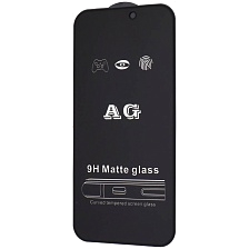 Защитное стекло AG Matte Glass для APPLE iPhone iPhone 15 Pro Max, матовое, цвет окантовки черный Защитное стекло AG Matte Glass для APPLE iPhone iPhone 15 Pro Max, матовое, цвет окантовки черный