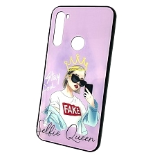 Чехол накладка для XIAOMI Redmi Note 8T, силикон, стекло, королева селфи.