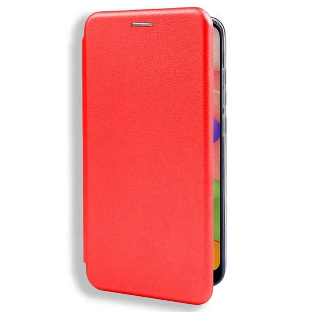 Чехол книжка STYLISH для SAMSUNG Galaxy A16, экокожа, визитница, цвет красный