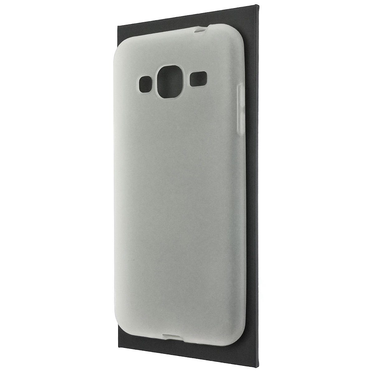 Чехол накладка для SAMSUNG Galaxy J3 2016 (SM-J310), силикон, матовый, цвет прозрачный