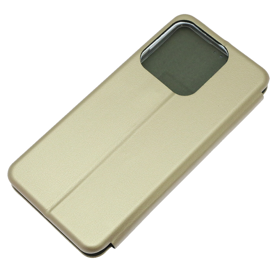 Чехол книжка STYLISH для Realme C61, C63, Note 60, Note 60X, экокожа, визитница, цвет золотистый