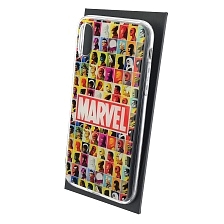 Чехол накладка для APPLE iPhone X, iPhone XS, силикон, глянцевый, рисунок MARVEL