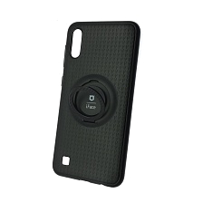 Чехол накладка iFace для SAMSUNG Galaxy A10 (SM-A105), M10 (SM-M105), силикон, кольцо держатель, цвет черный. Чехол накладка iFace для SAMSUNG Galaxy A10 (SM-A105), M10 (SM-M105), силикон, кольцо держатель, цвет черный.
