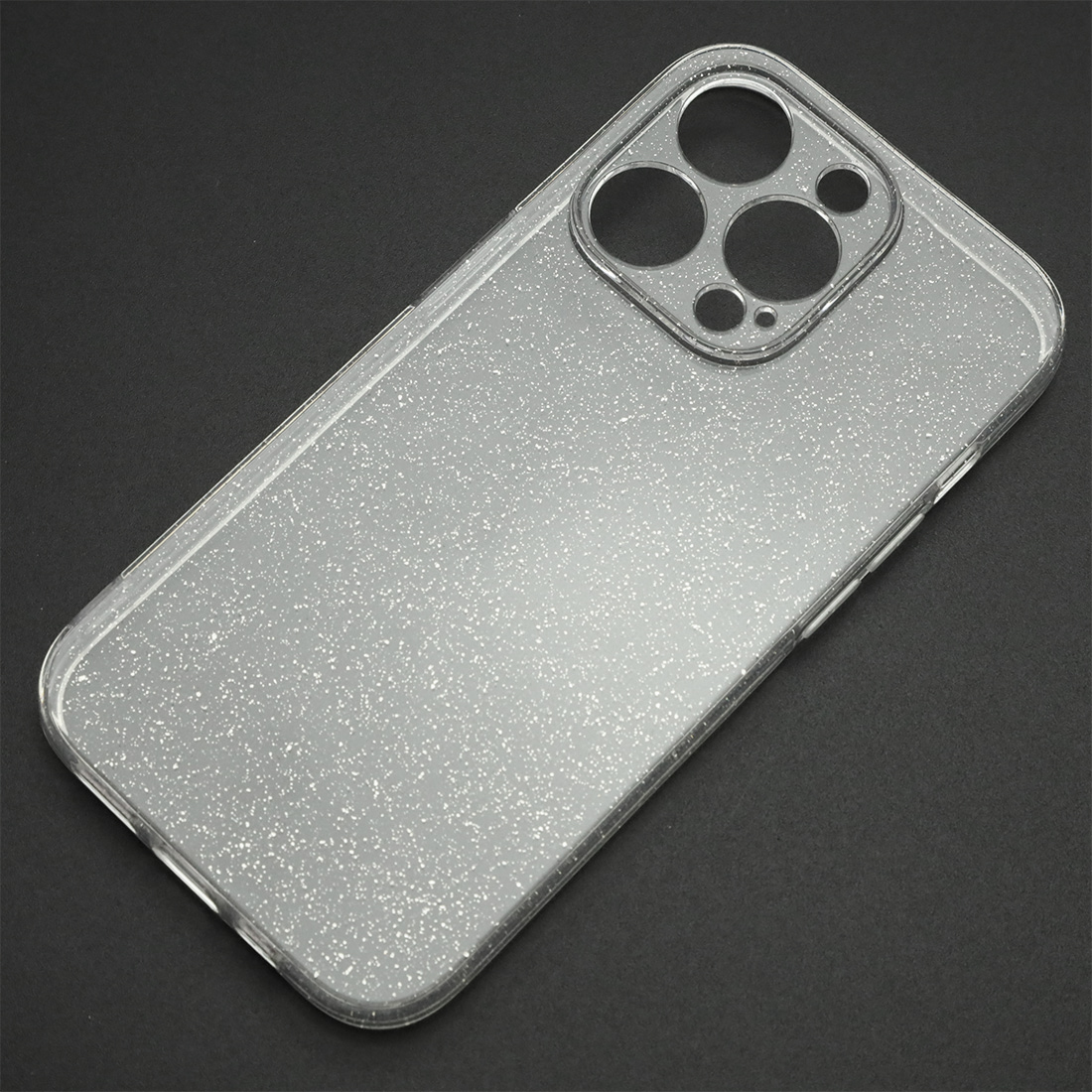 Чехол накладка STARDUST (Clear Case) для APPLE iPhone 14 Pro, защита камеры, с блестками, прозрачный