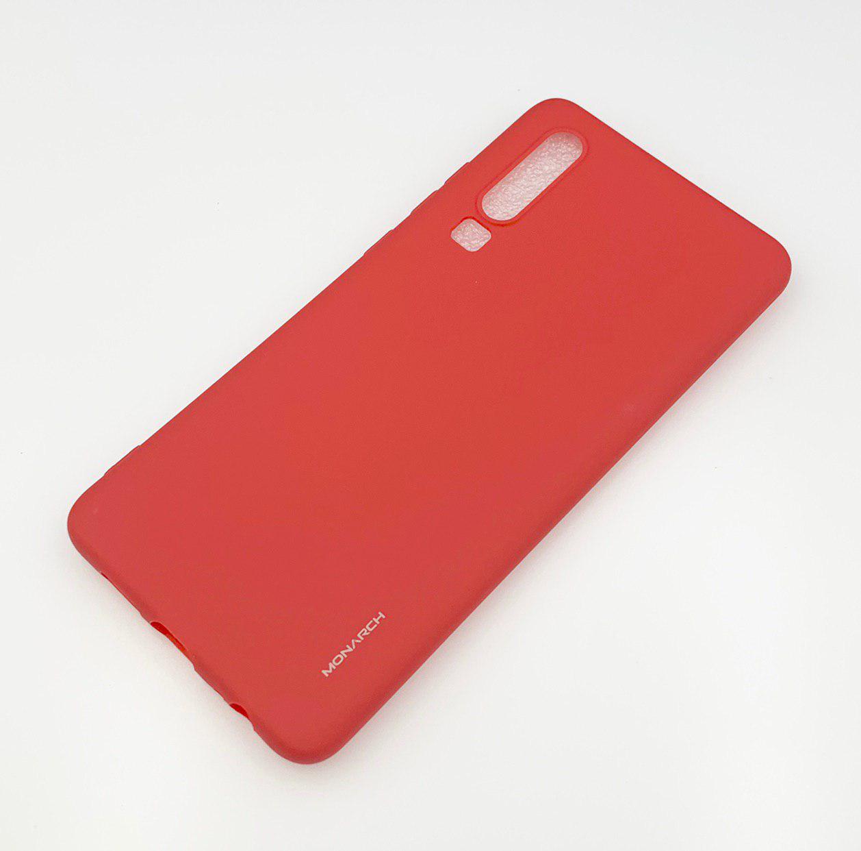 Чехол-накладка для HUAWEI P30 красная силиконовая MONARCH MT-03 SERIES PREMIUM.