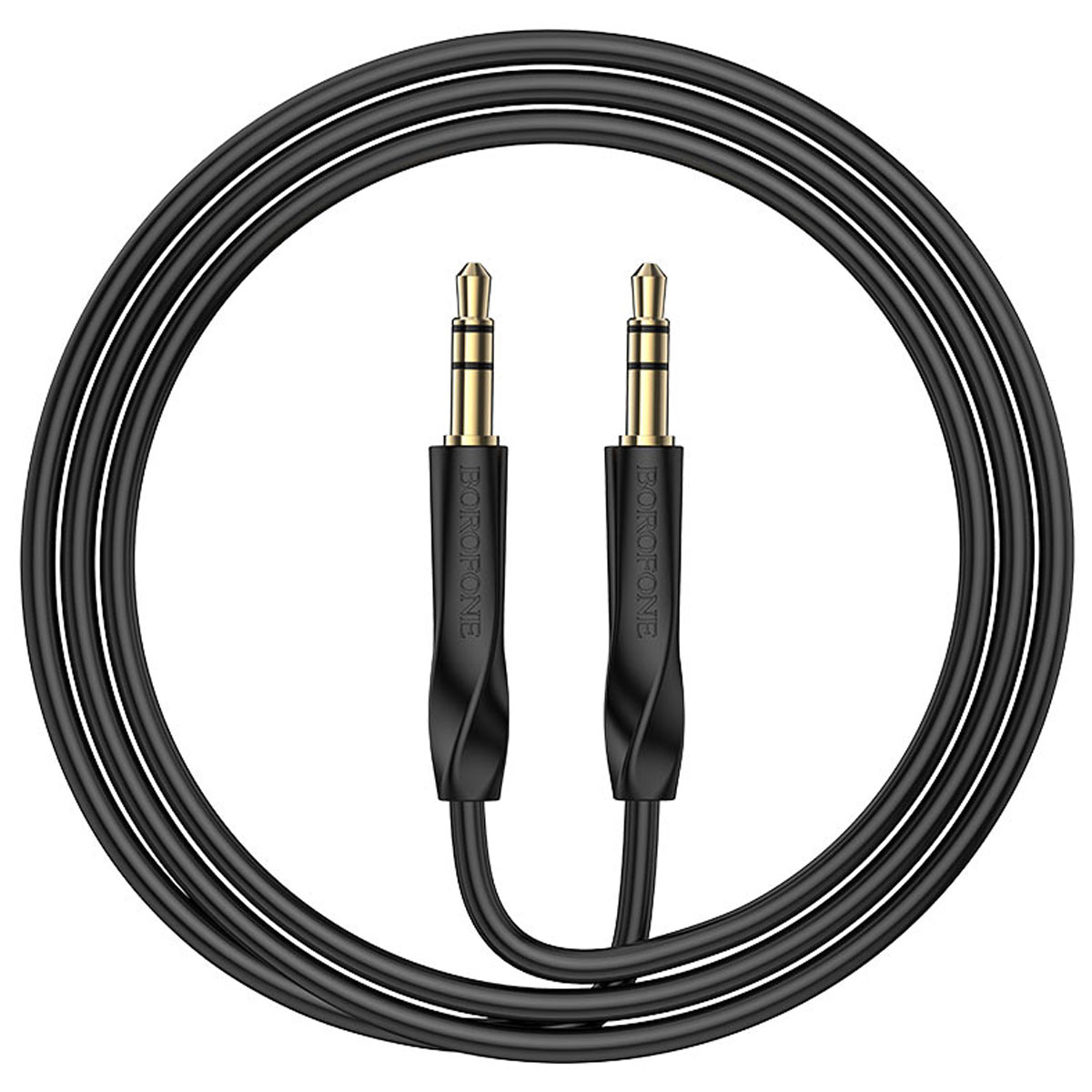 Кабель AUX BOROFONE BL16 Clear sound, длина 1 метр, цвет черный Кабель AUX BOROFONE BL16 Clear sound, длина 1 метр, цвет черный