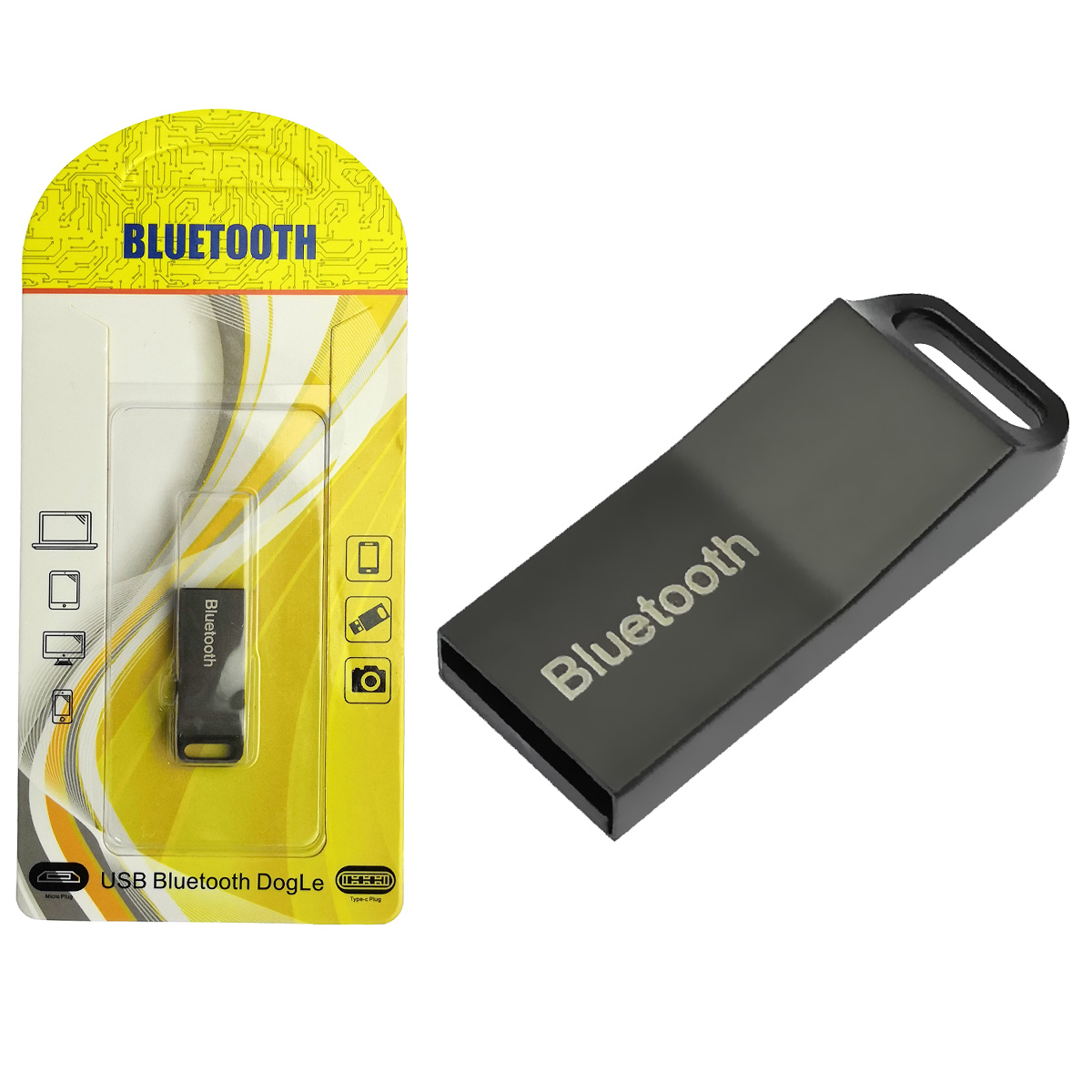 USB 2.0 Bluetooth адаптер 4.0+ERD, с поддержкой протоколов A2DP, AVRCP, HFP и HSP, радиус действия 8-10 метров, цвет черный