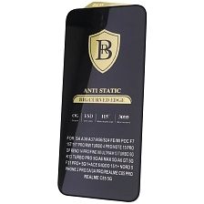 Защитное антистатическое стекло BACAS OG ESD для SAMSUNG Galaxy A36, Galaxy A37, Galaxy A56, цвет окантовки черный