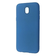 Чехол накладка Fashion Case для SAMSUNG Galaxy J5 2017 (SM-J530), силикон, цвет синий.