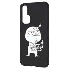 Чехол накладка imcase для HUAWEI Honor 20 Pro (YAL-L41), силикон, рисунок Человечек