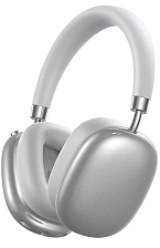 Гарнитура (наушники с микрофоном) беспроводная, полноразмерная, REMAX RB-602HB, поддержка MicroSD, цвет серебристый, белый