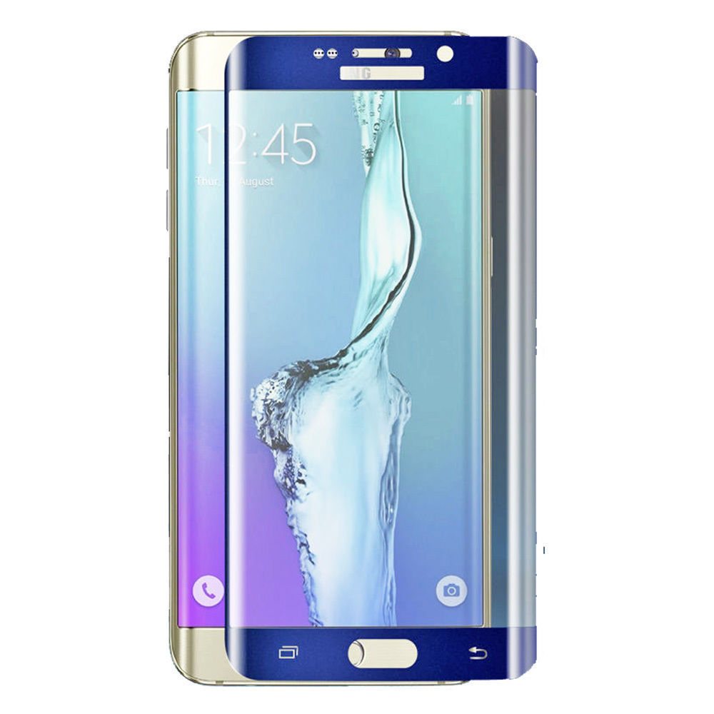 Защитное стекло 4D для SAMSUNG Galaxy S6 EDGE SM-G925 цвет EDGE BLUE толщина 0,33mm MBL.