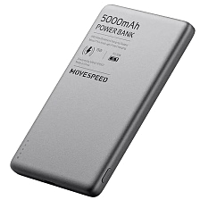 Внешний портативный аккумулятор, Power Bank MOVESPEED S05, Magsafe, 5000 mAh, цвет космически серый