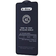 Защитное стекло 6D G-Rhino для INFINIX Note 11, Note 12, Note 12 Pro, цвет окантовки черный