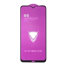 Защитное стекло 9H OG для XIAOMI Redmi Note 8, HUAWEI Honor 9A, цвет окантовки черный.