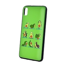 Чехол накладка для XIAOMI Redmi 7A, силикон, рисунок Авокадо Зарядка.