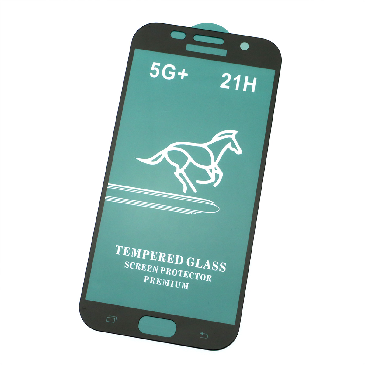 Защитное стекло 21H для SAMSUNG Galaxy A7 2017 (SM-A720), цвет окантовки черный