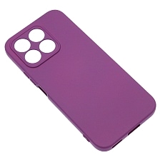 Чехол накладка NANO для Honor X8b, Honor X8c, защита камеры, силикон, бархат, цвет фиолетовый