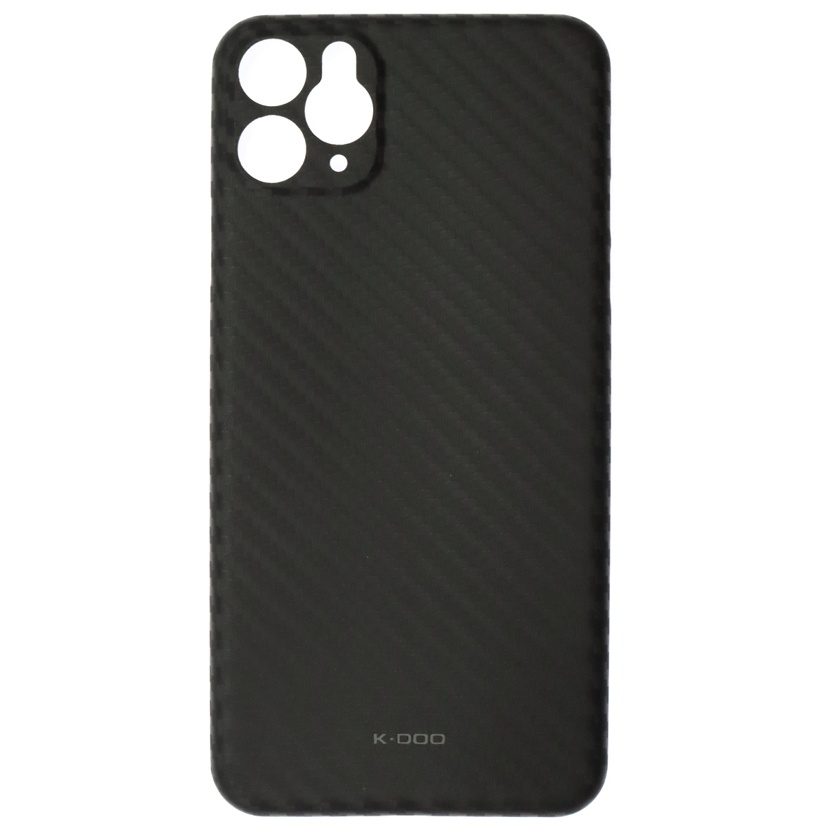 Чехол накладка K-DOO для APPLE iPhone 11 Pro Max (6.5), силикон, карбон, цвет черный