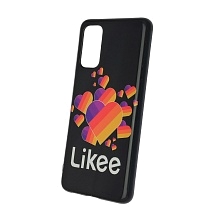 Чехол накладка для SAMSUNG Galaxy S20 (SM-G980), силикон, рисунок Likee Black.