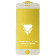 Защитное стекло 9H OG для APPLE iPhone 6, iPhone 6G, iPhone 6S, цвет окантовки белый