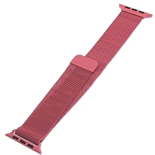Ремешок bikson для APPLE Watch, сетчатый, миланская петля Milano Loop, 42 - 44 mm, цвет красная роза Ремешок bikson для APPLE Watch, сетчатый, миланская петля Milano Loop, 42 - 44 mm, цвет красная роза