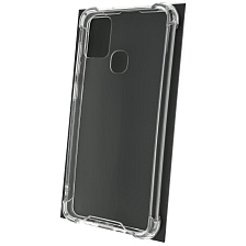 Чехол накладка King Kong Case для SAMSUNG Galaxy A21S (SM-A217), силикон, противоударный, цвет прозрачный