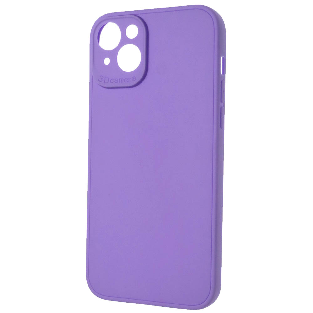 Чехол накладка для APPLE iPhone 15 Plus (6.7"), защита камеры, силикон, цвет сиреневый