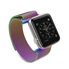 Ремешок для APPLE Watch, сетчатый, миланская петля Milano Loop, 38 - 40 mm, цвет хамелеон