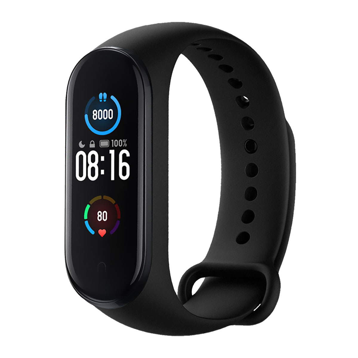 Умные часы и фитнес-браслет XIAOMI Mi Band 5, NFC бесконтактная оплата, цвет черный
