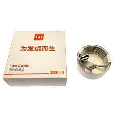 Дата-кабель USB XIAOMI (MDY-08-ES) Type-C Fast Cable, 1 метр, цвет белый.