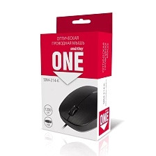 Мышь проводная SMARTBUY ONE 214-K, оптическая, 1200 DPI, цвет черный