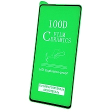 Защитное стекло 100D Ceramics для SAMSUNG Galaxy A71, Galaxy A81, Galaxy A91, Note 10 Lite, цвет черный
