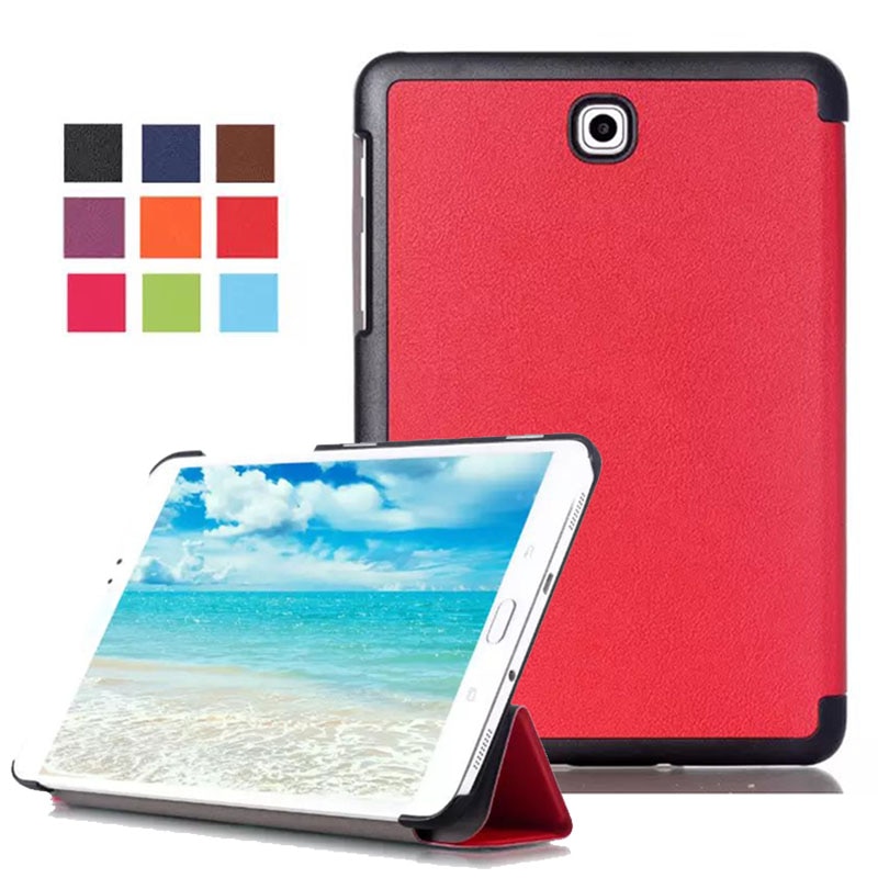 Чехол-книжка для SAMSUNG Galaxy Tab E 9.6" (SM-T560) экокожа-пластик, цвет красный.
