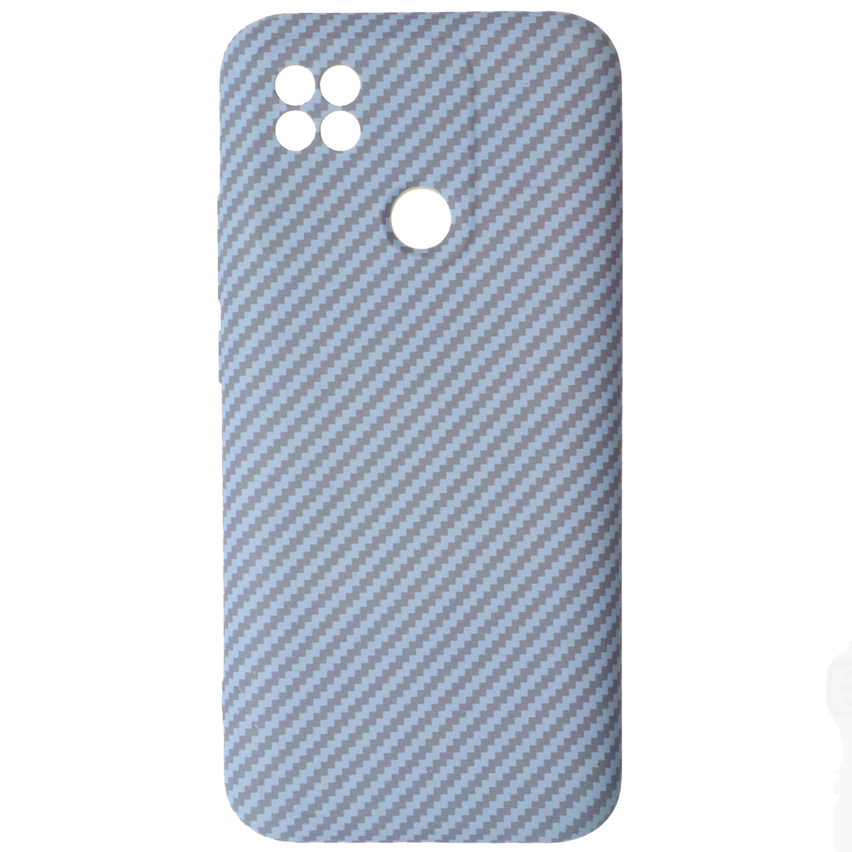 Чехол накладка KING для XIAOMI Redmi 9C, Redmi 10A, силикон, бархат, карбон, цвет сиреневый