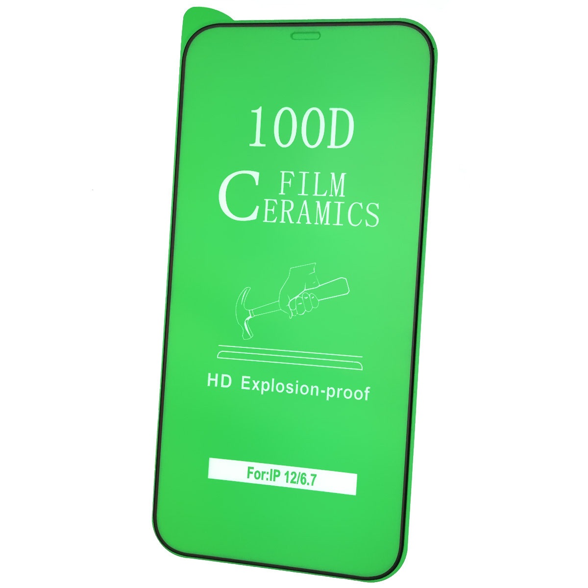 Защитное стекло 9H Ceramics для APPLE iPhone 12 Pro MAX, цвет черный